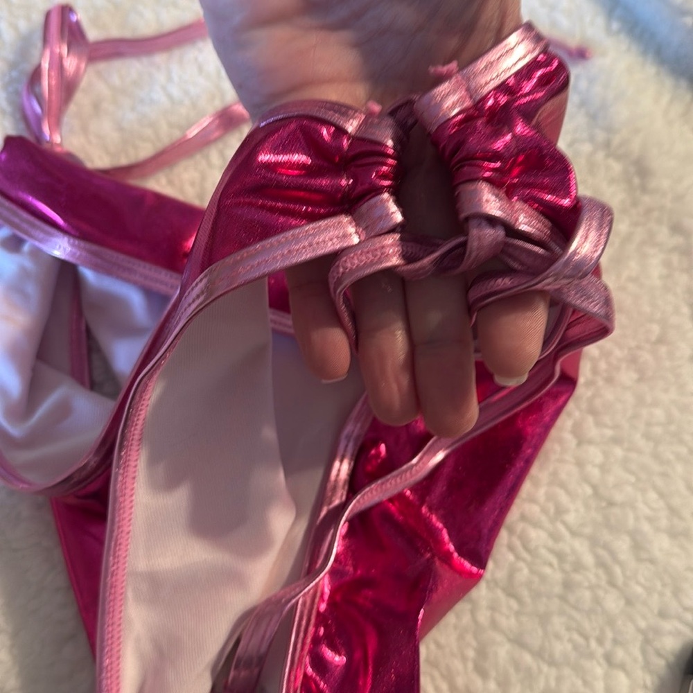Shiny Pink Bikini Set - Picture 10 of 10